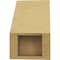 Ekena Millwork 5-inch W x 8-inch D x 8-inch H Monterey Rough Cedar Woodgrain TimberThane Knee Brace, Primed BRCUR05X08X08MONRCPR - alternate 4